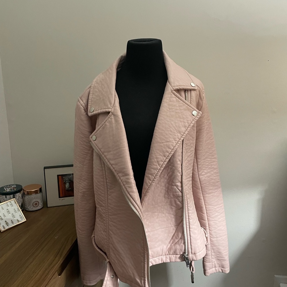 Sext soft Pink vegan leather jacket - Picture 2 of 6